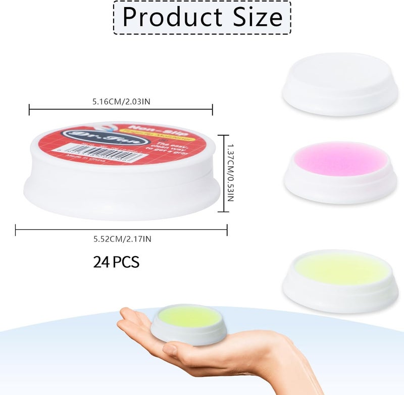 Abvsdu 24 PCS Fingertip Moistener, 10 G Three-Colour Envelope Moistener, Finger Moisturizer Non-Slip Finger Moistener for Sorting Paper Grip Paper Bills Document Counting Collating Sorting Task - Image 2